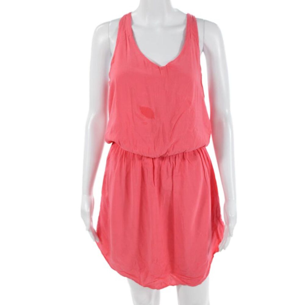 Splendid, Womens Sundress Pink V-Neck Rayon Sleeveless Beach Short Size S